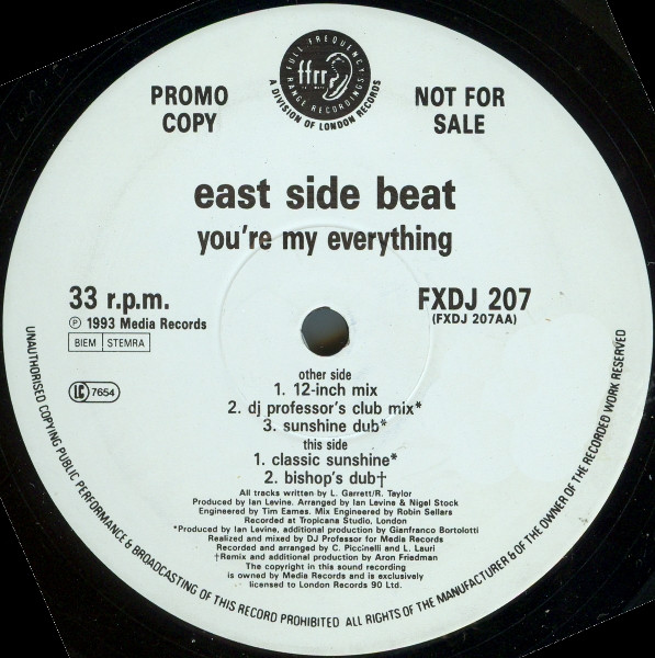 East Side Beat - You're My Everything | FFRR (FXDJ 207)