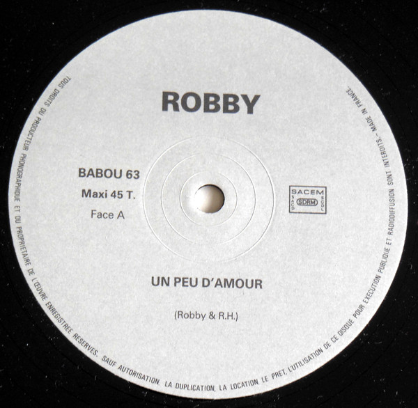 Robby - Un Peu D'Amour | Not On Label (Babou 63) - 2