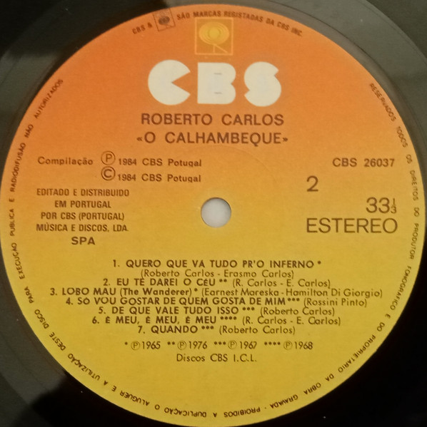 Roberto Carlos - O Calhambeque | CBS (26037) - 4