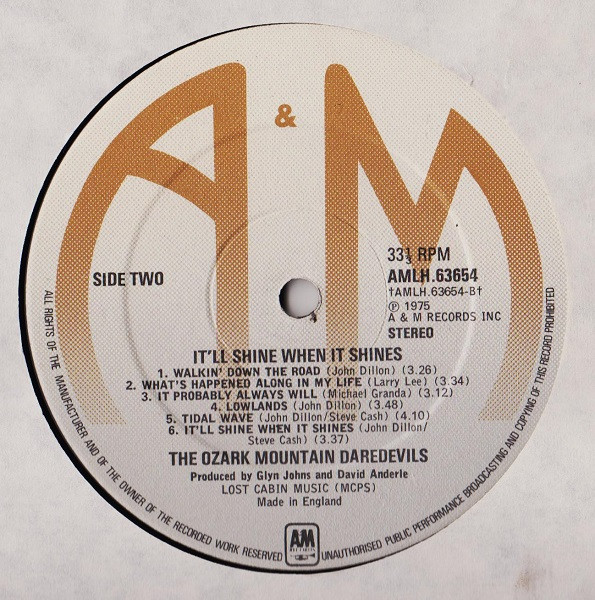 The Ozark Mountain Daredevils - It'll Shine When It Shines | A&M Records (AMLH 63654) - 4