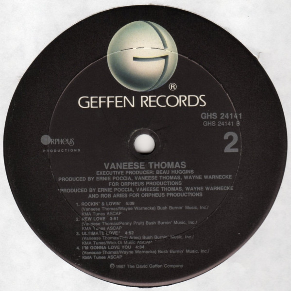 Vaneese Thomas - Vaneese | Geffen Records (GHS 24141) - 4 Vaneese Thomas - Vaneese | Geffen Records (GHS 24141) - 4