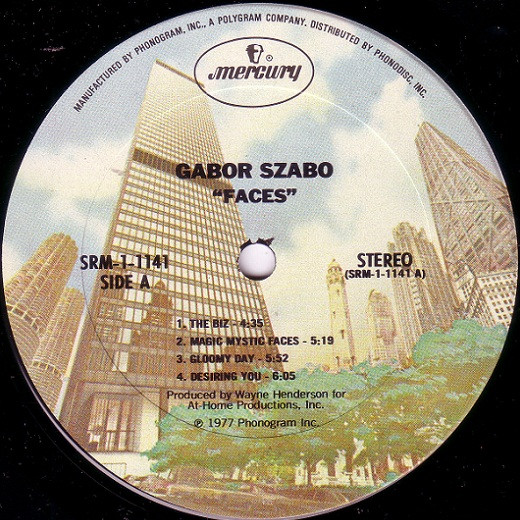 Gabor Szabo - Faces | Mercury (SRM-1-1141) - 3 Gabor Szabo - Faces | Mercury (SRM-1-1141) - 3