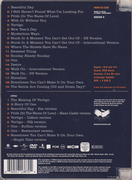 U2 - U218 Videos | Mercury (0602517138704) - 2 U2 - U218 Videos | Mercury (0602517138704) - 2