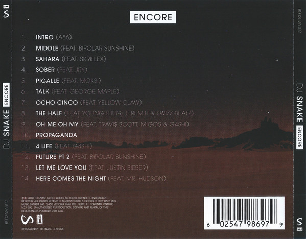 DJ Snake - Encore [CD] | Interscope Records (B0025260-02) - 2