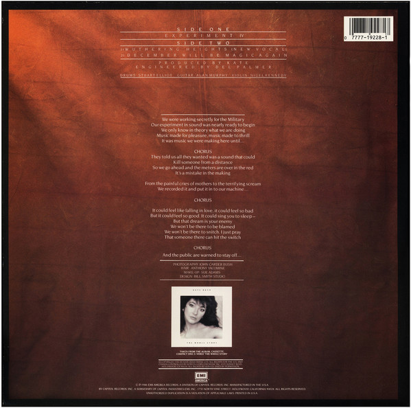 Kate Bush - Experiment IV | EMI America (V19228) - 2 Kate Bush - Experiment IV | EMI America (V19228) - 2