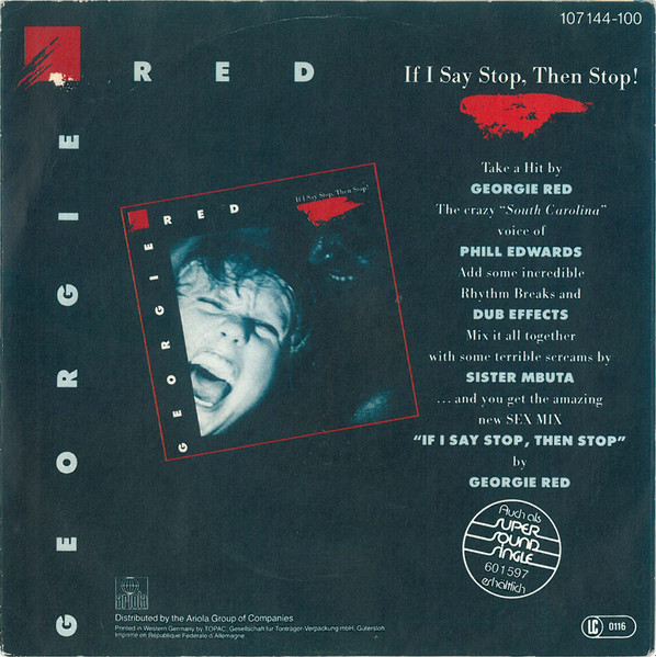 Georgie Red - If I Say Stop, Then Stop! | Ariola (107 144) - 2