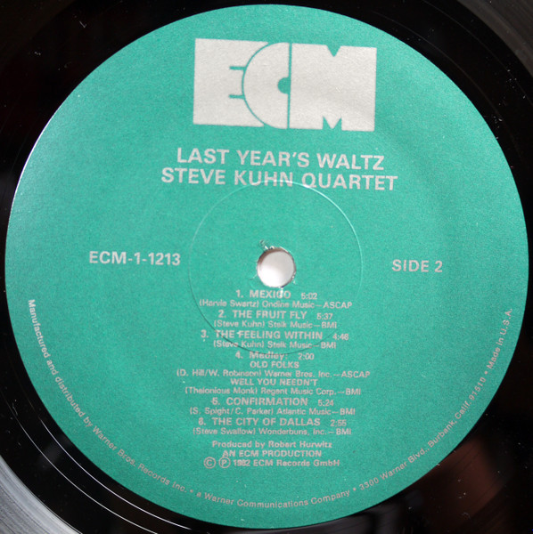 Steve Kuhn Quartet - Last Year´s Waltz | ECM Records (ECM-1-1213) - 4 Steve Kuhn Quartet - Last Year´s Waltz | ECM Records (ECM-1-1213) - 4