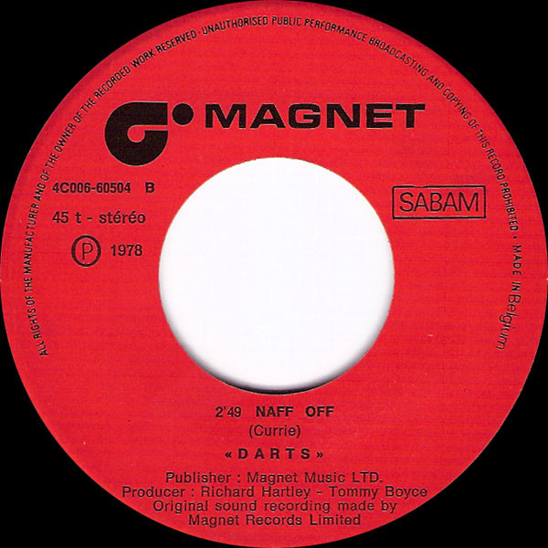Darts - Come Back My Love | Magnet (4C006-60504) - 4