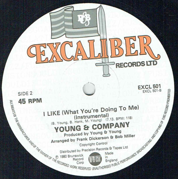 Young & Company - I Like (What You're Doing To Me) | Excaliber Records Ltd. (EXCL 501) - 2 Young & Company - I Like (What You're Doing To Me) | Excaliber Records Ltd. (EXCL 501) - 2