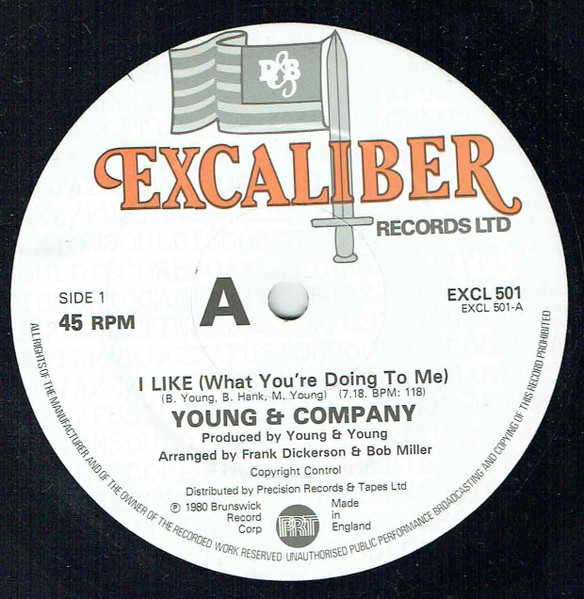 Young & Company - I Like (What You're Doing To Me) | Excaliber Records Ltd. (EXCL 501) - main Young & Company - I Like (What You're Doing To Me) | Excaliber Records Ltd. (EXCL 501) - main