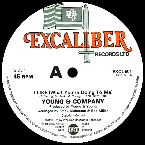 Young & Company - I Like (What You're Doing To Me) | Excaliber Records Ltd. (EXCL 501) - 4 Young & Company - I Like (What You're Doing To Me) | Excaliber Records Ltd. (EXCL 501) - 4