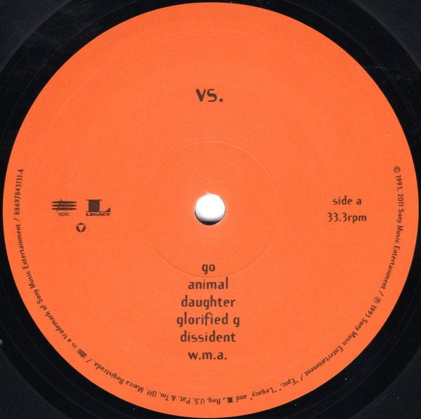 Pearl Jam - Vs. [Vinyl] | Epic (88697843131-jk1) - 4