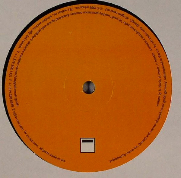 Richie Hawtin - Minus Orange | M_nus (ORANGE) - 2