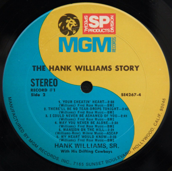 Hank Williams With His Drifting Cowboys - The Hank Williams Story | MGM Records (E-4267-4) - 4