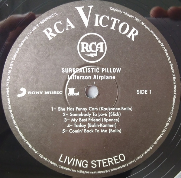 Jefferson Airplane - Surrealistic Pillow | RCA Victor (88985396711) - 3 Jefferson Airplane - Surrealistic Pillow | RCA Victor (88985396711) - 3
