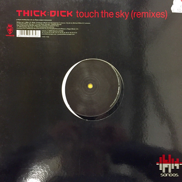 Thick Dick - Touch The Sky (Remixes) | Vendetta Records (VENMX 495 (N)) - main
