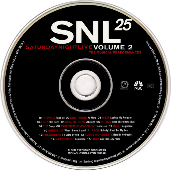 Various - SNL25 • Saturday Night Live: The Musical Performances | Volume 2 | DreamWorks Records (0044-50206-2) - 4
