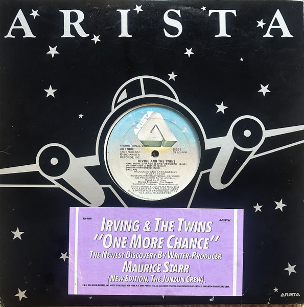 Irving And The Twins - One More Chance | Arista (AD 1 9080) - main