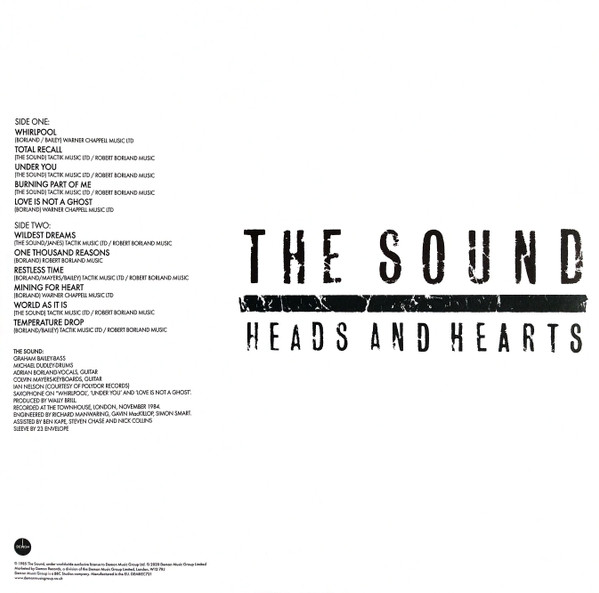 The Sound - Heads And Hearts | Demon Records (DEMREC721) - 3