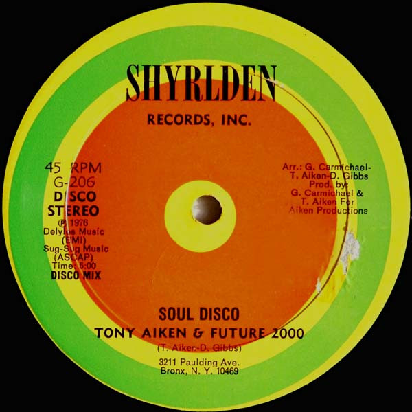 Tony Aiken & Future 2000 - Better Days / Soul Disco | Shyrlden Records (G-205) - 2 Tony Aiken & Future 2000 - Better Days / Soul Disco | Shyrlden Records (G-205) - 2