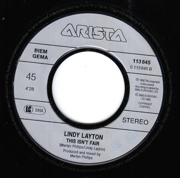 Lindy Layton - Echo My Heart | Arista (113 845) - 4