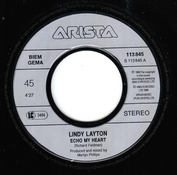 Lindy Layton - Echo My Heart | Arista (113 845) - 3