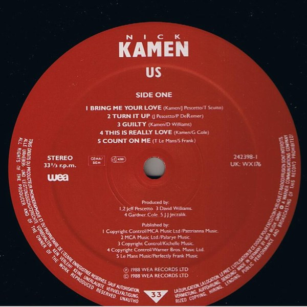 Nick Kamen - Us | WEA (242398-1) - 3