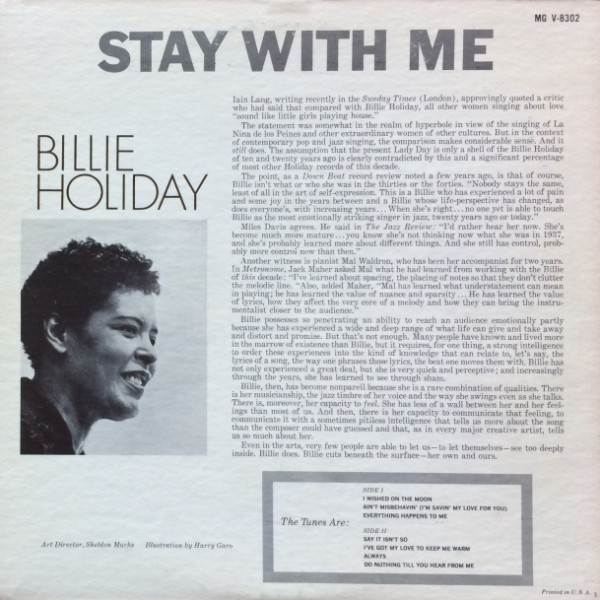Billie Holiday - Stay With Me | Verve Records (MG V-8302) - 2 Billie Holiday - Stay With Me | Verve Records (MG V-8302) - 2