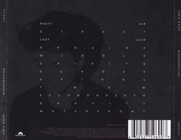 Jamie Woon - Mirrorwriting | Candent Songs (CNDNT004) - 2