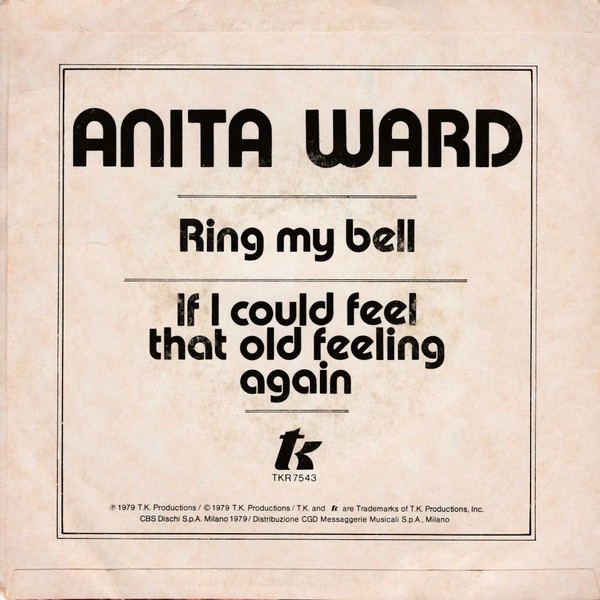 Anita Ward - Ring My Bell | T.K. Records (TKR 7543) - 2