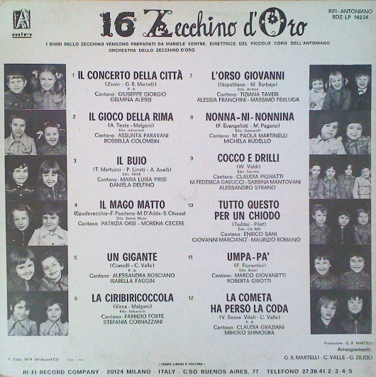 Various - 16° Zecchino D'Oro | Antoniano (RDZ LP 14234) - 2 Various - 16° Zecchino D'Oro | Antoniano (RDZ LP 14234) - 2