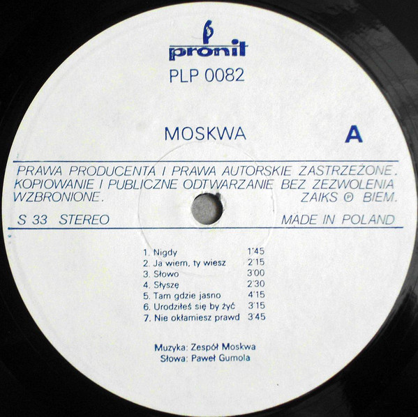 Moskwa - Moskwa | Pronit (PLP 0082) - 3