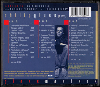 Philip Glass - Glassmasters | Sony Classical (SM3K 62960) - 2