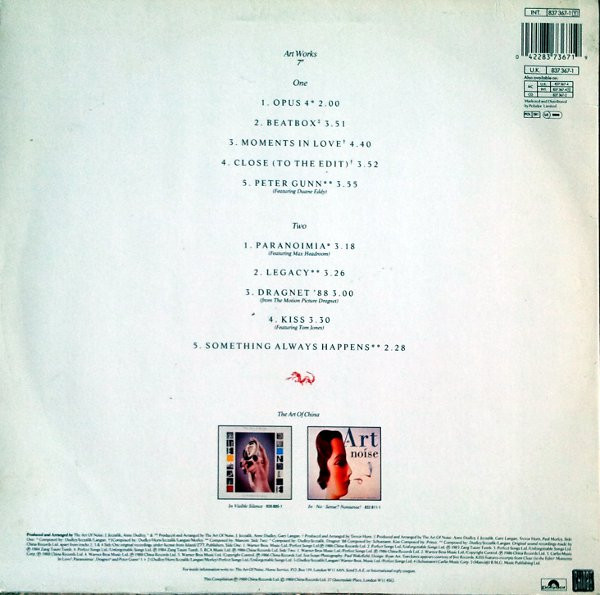 The Art Of Noise - The Best Of The Art Of Noise | China Records (837 367-1) - 2 The Art Of Noise - The Best Of The Art Of Noise | China Records (837 367-1) - 2