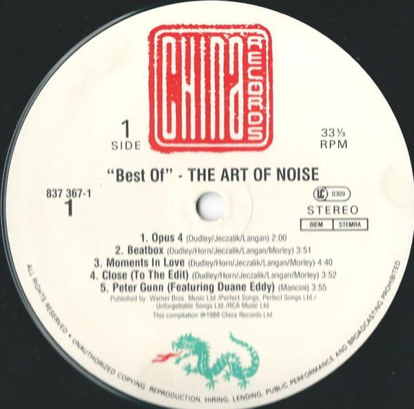 The Art Of Noise - The Best Of The Art Of Noise | China Records (837 367-1) - 3 The Art Of Noise - The Best Of The Art Of Noise | China Records (837 367-1) - 3