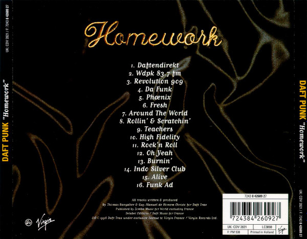 Daft Punk - Homework | Virgin (CDV 2821) - 2