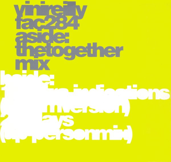 Vini Reilly - The Together Mix | Factory (fac284) - main