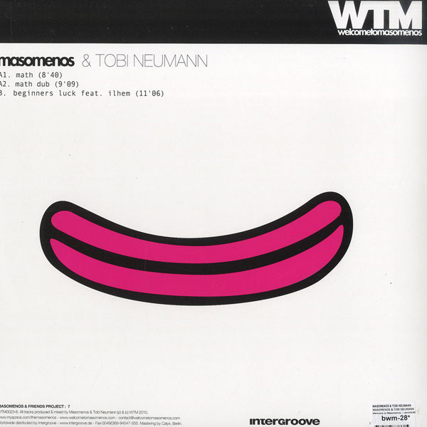 Masomenos & Tobi Neumann - Masomenos & Friends Project: 7 | Welcome To Masomenos (WTM023-6)
