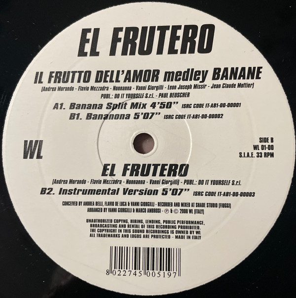 El Frutero - Il Frutto Dell'Amor Medley Banane | WL (WL 01-00) - main