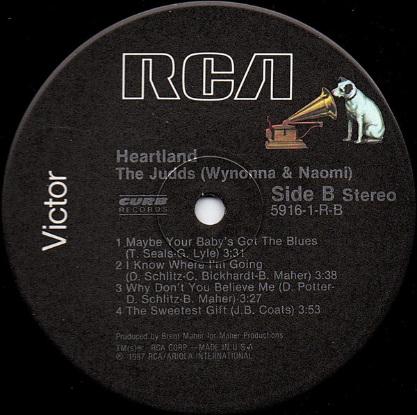 The Judds - Heartland | Curb Records (5916-1-R) The Judds - Heartland | Curb Records (5916-1-R)