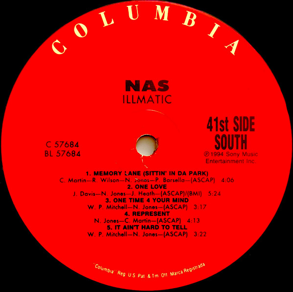 Nas - Illmatic | Columbia (C 57684) - 4 Nas - Illmatic | Columbia (C 57684) - 4