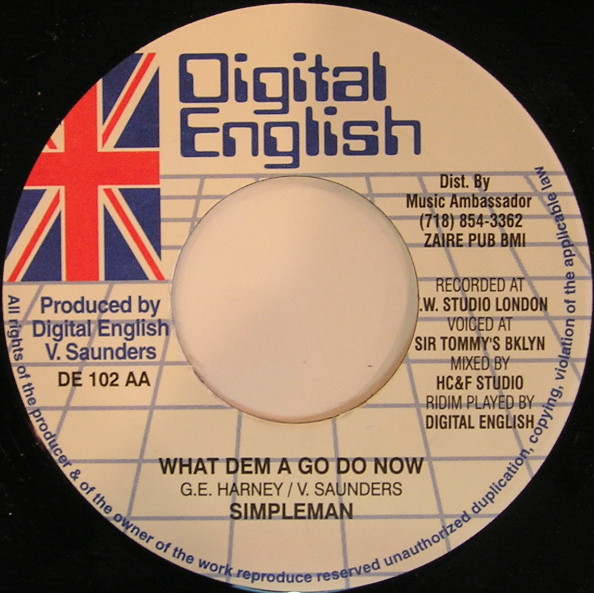 Devon Clarke / Simpleman - Close Call / What Dem A Go Do Now | Digital English (DE 102) - 2 Devon Clarke / Simpleman - Close Call / What Dem A Go Do Now | Digital English (DE 102) - 2
