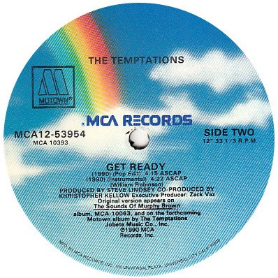 The Temptations - Get Ready | MCA Records (MCA 12-53954) - 4