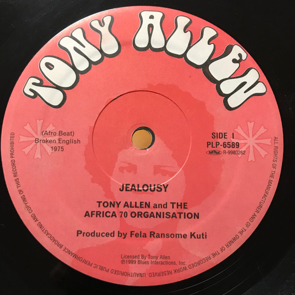 Tony Allen Hits With Africa 70 - Jealousy | P-Vine Records (PLP-6589) - 2