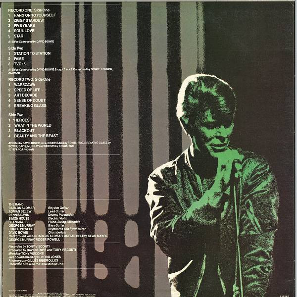 David Bowie - Stage | RCA Victor (CPL2 2913) - 2 David Bowie - Stage | RCA Victor (CPL2 2913) - 2