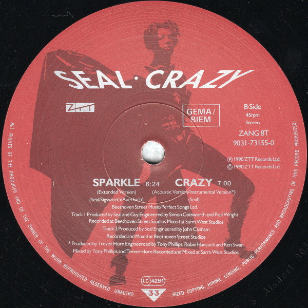 Seal - Crazy | ZTT (9031-73155-0) - 4