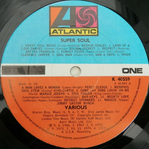 Various - Super Soul 20 Hits | Atlantic (K40559) - 4