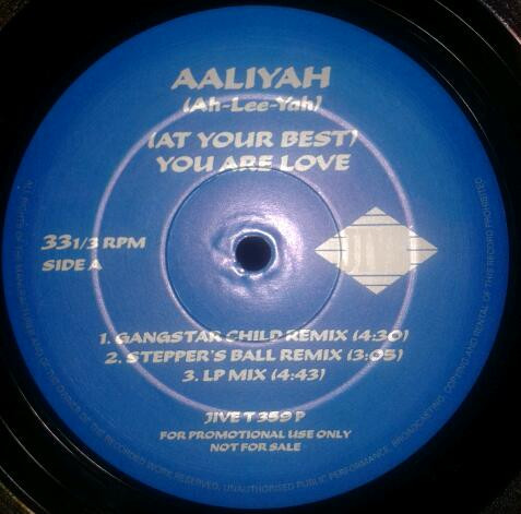 Aaliyah - (At Your Best) You Are Love | Jive (JIVE T 359 P) - main