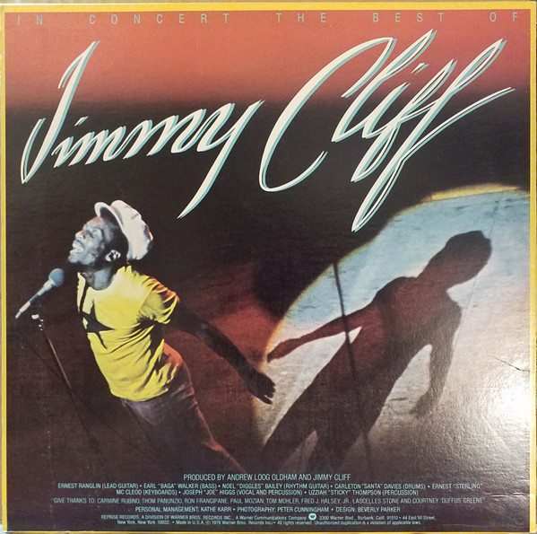 Jimmy Cliff - In Concert - The Best Of Jimmy Cliff | Reprise Records (MS 2256) - 3