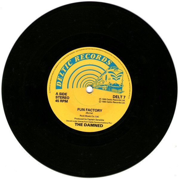 The Damned - Fun Factory 7" | Deltic Records (DELT 7) - 3